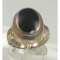 Elegant Vintage Sterling Silver Black Onyx Ring Size 6 925 Thailand NOS 6.5g