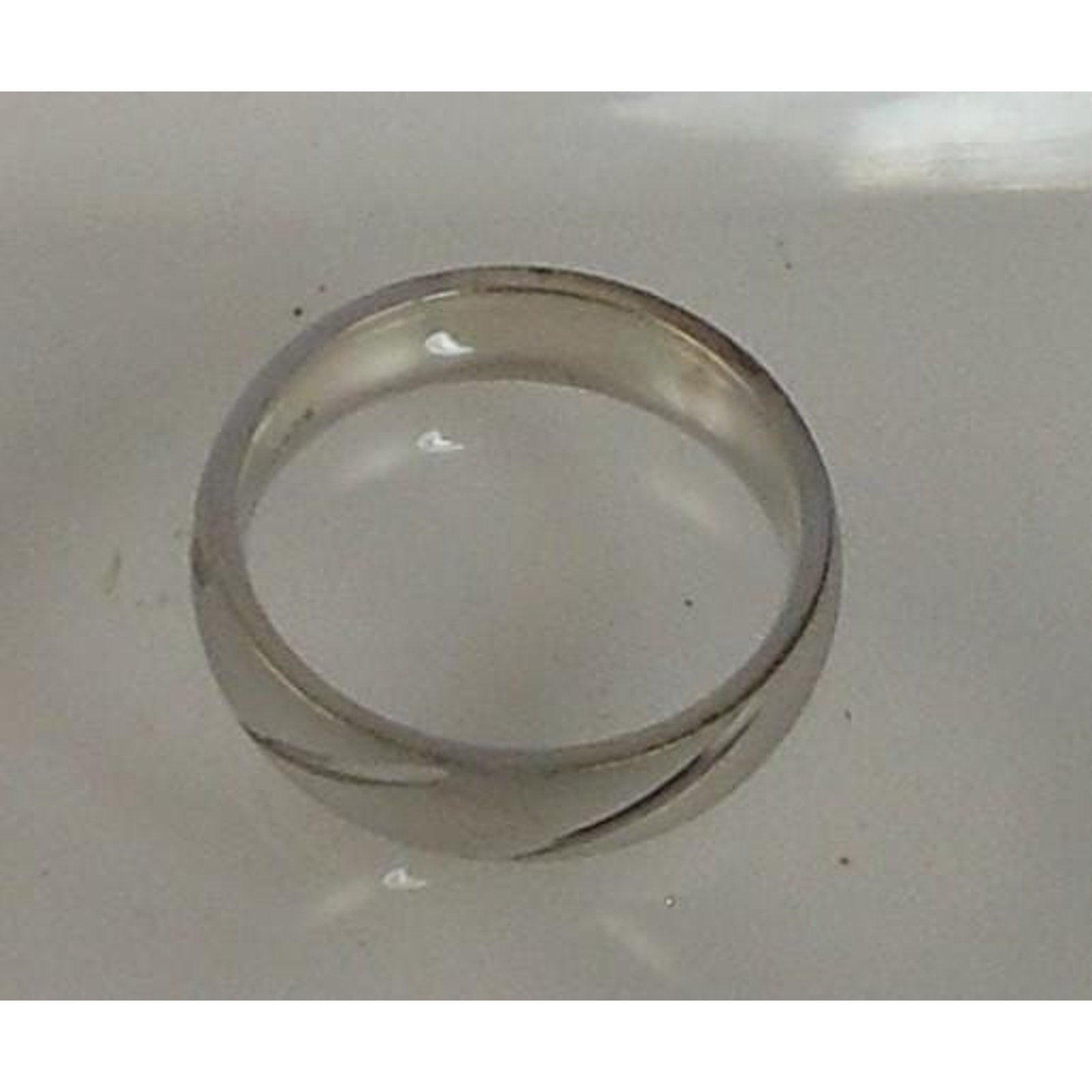 Handcrafted Diamond-Cut Wedding Band Ring | Vintage 925 Silver | Size 9.5 | 6.5g - HoneyThomas.com