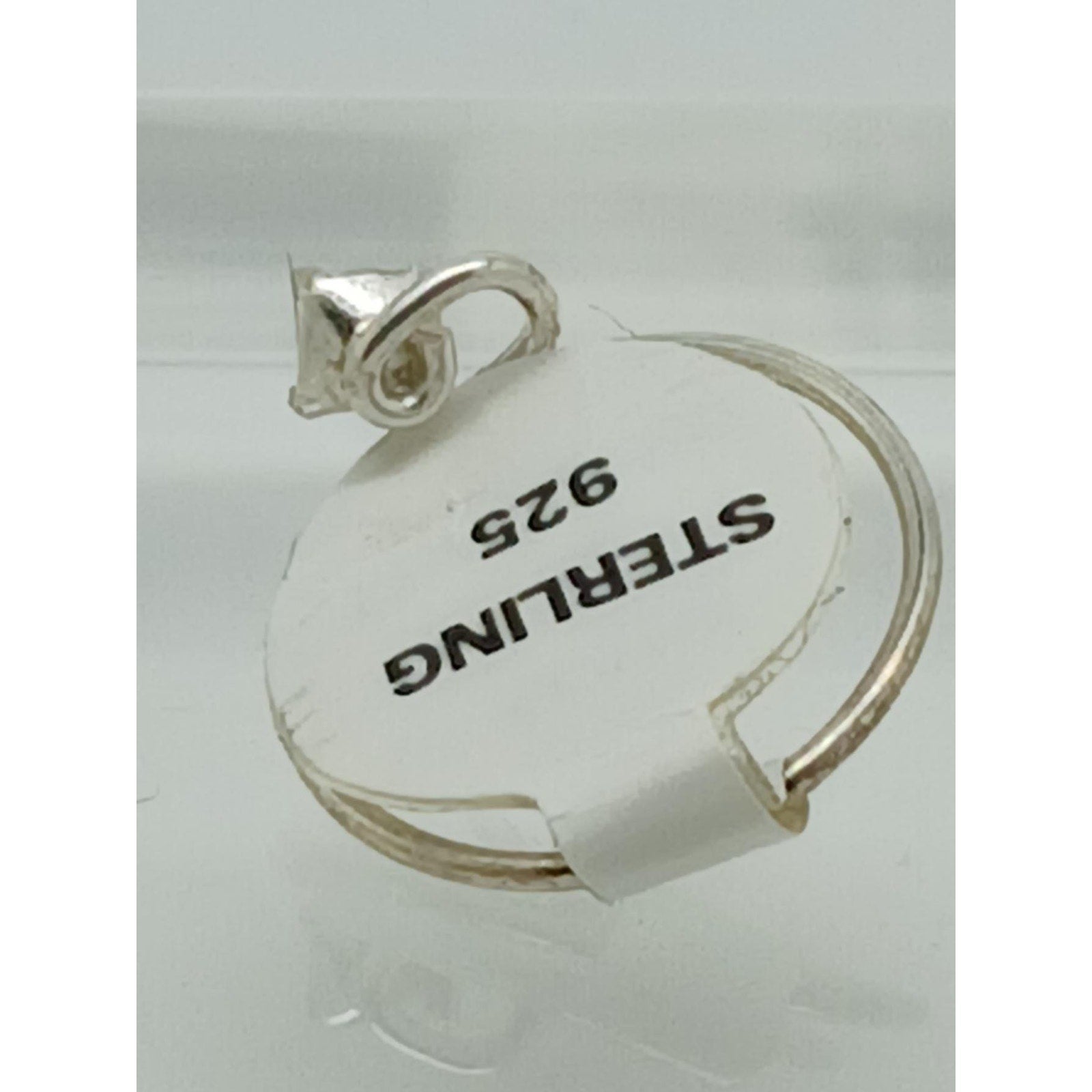 Sterling Silver Sexy Emerald Green Crystal Rhinestone Toe Ring - Adjustable Size