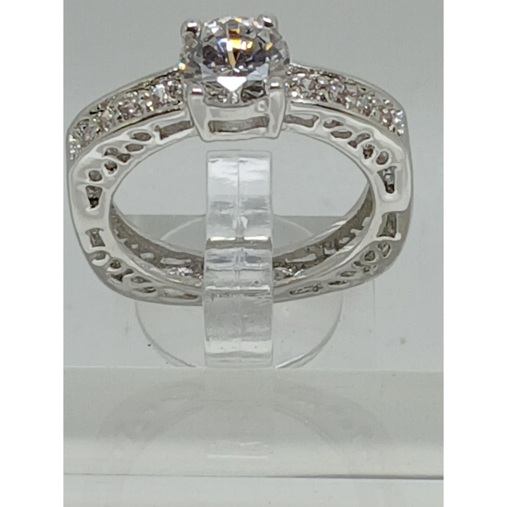 2 CT Unique Vintage Gold Plated Round Brilliant Sim Diamond CZ Engagement Ring 8 - HoneyThomas.com