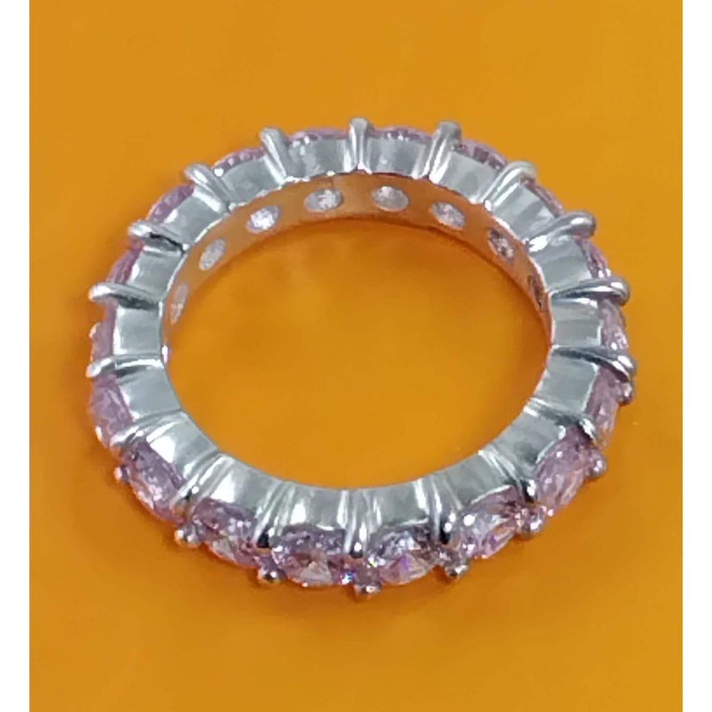 2.89 CT Sim Diamond 925 Sterling Silver CZ Engagement Wedding Band Ring Size 7