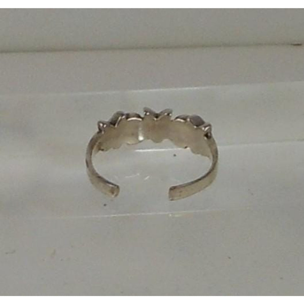 Handcrafted Vintage Sterling Silver Stars Moon Toe Ring from Thailand - New Old