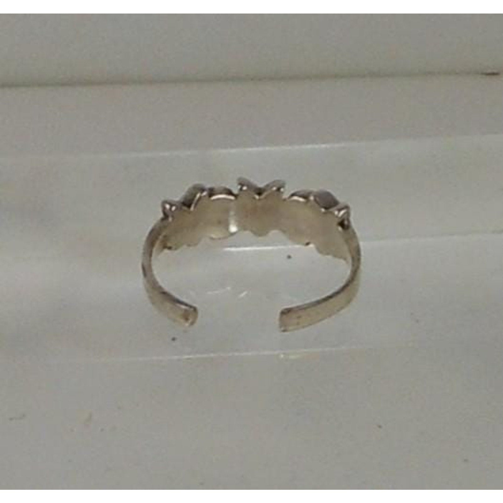 Handcrafted Vintage Sterling Silver Stars Moon Toe Ring from Thailand - New Old