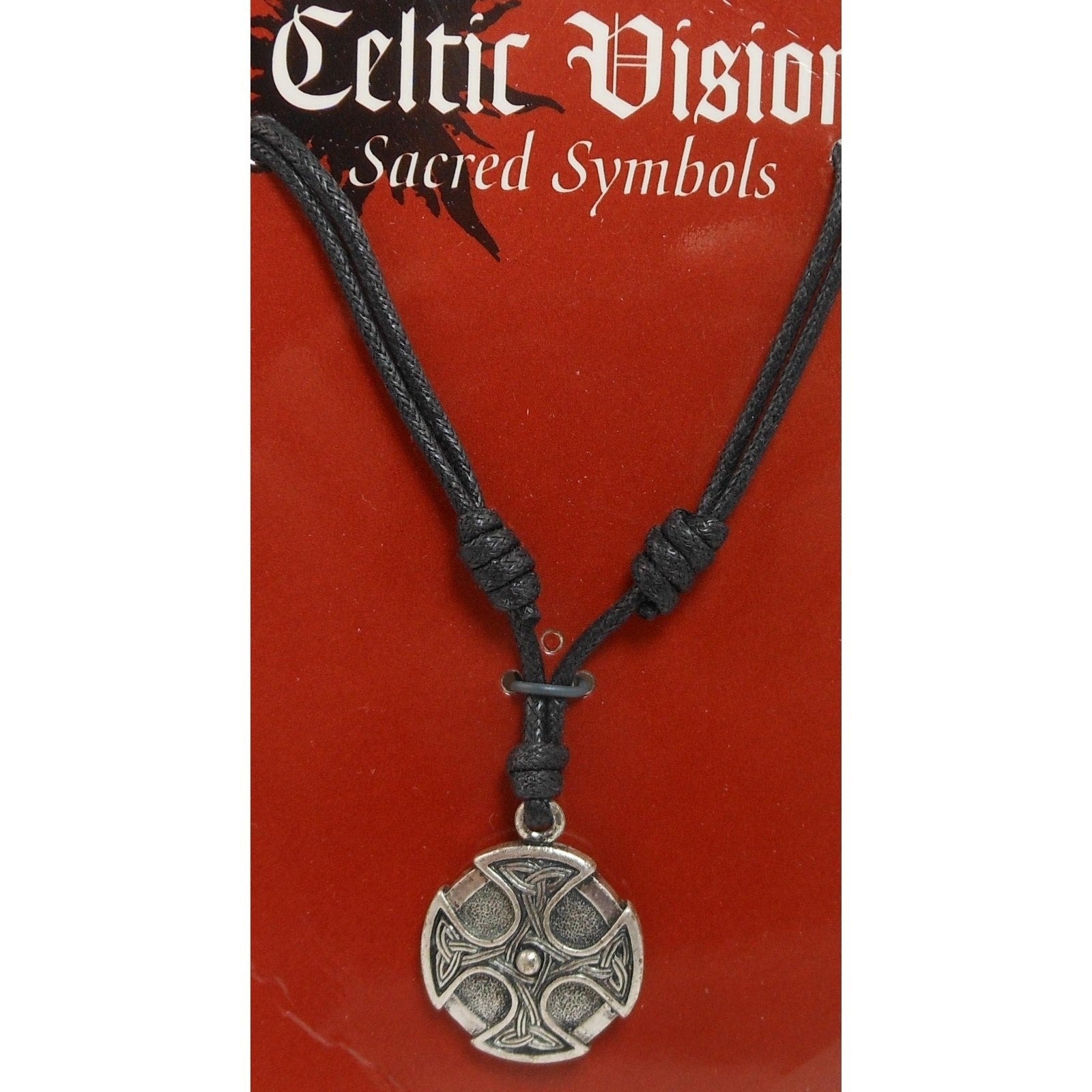 Vintage Celtic Vision Sacred Symbols Cross Necklace Pendant Celtic Symbol-12 - HoneyThomas.com