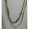 Gorgeous Handmade AB Crystal Necklace with Adjustable 2-Strand Design - HoneyThomas.com