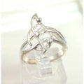 1990's New Unique Vintage Handmade 925 Sterling Silver Artistic Ring Size 7.5