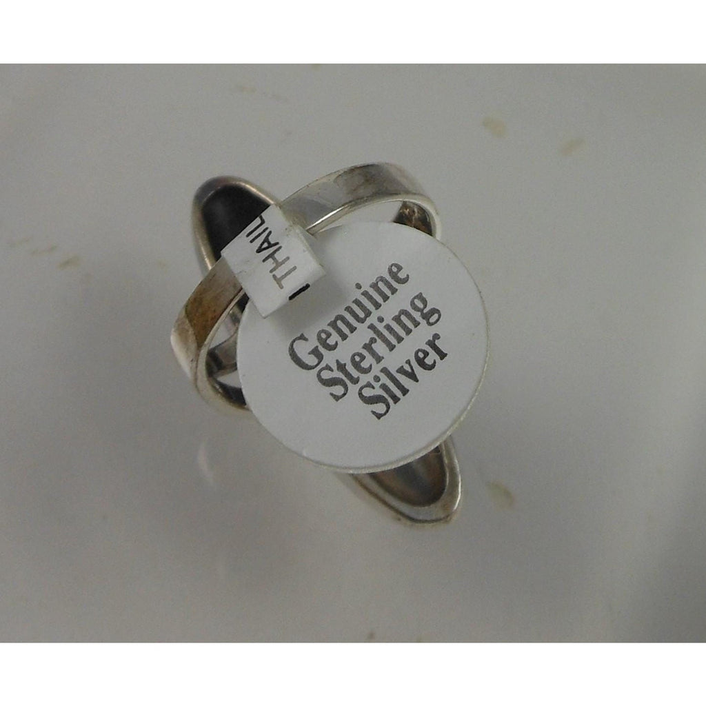 1990's Sterling Silver Statement Tribal Boho Ring Size 7 - HoneyThomas.com