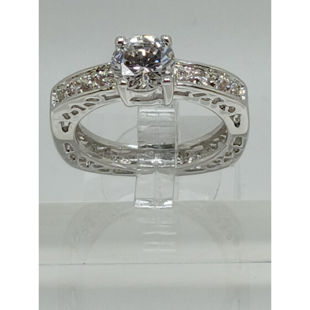 2CT Unique Vintage Gold Plated Round Brilliant Sim Diamond CZ Engagement Ring 10 - HoneyThomas.com