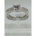 2 CT Unique Vintage Gold Plated Round Brilliant Sim Diamond CZ Engagement Ring 9 - HoneyThomas.com