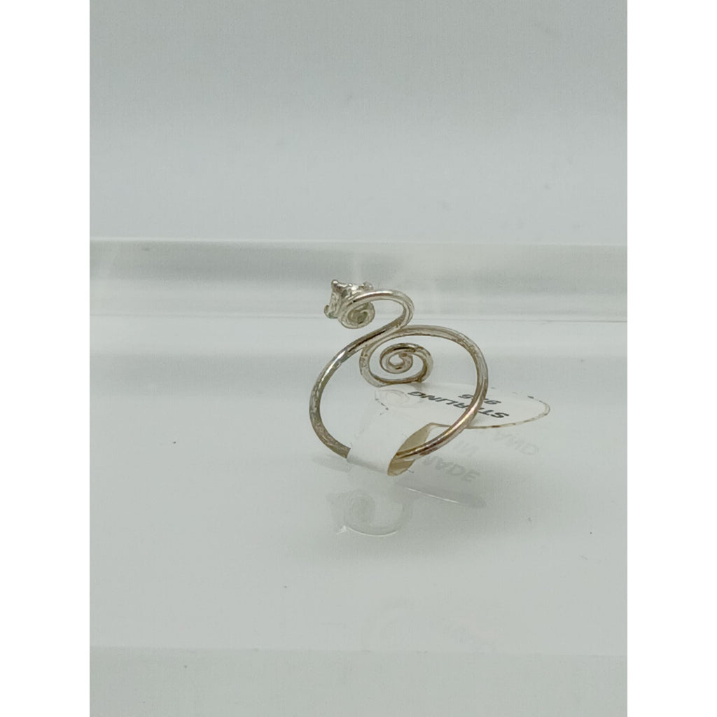 Sexy Clear Crystal Rhinestone Toe Ring Adjustable Size, Sterling Silver Gift box