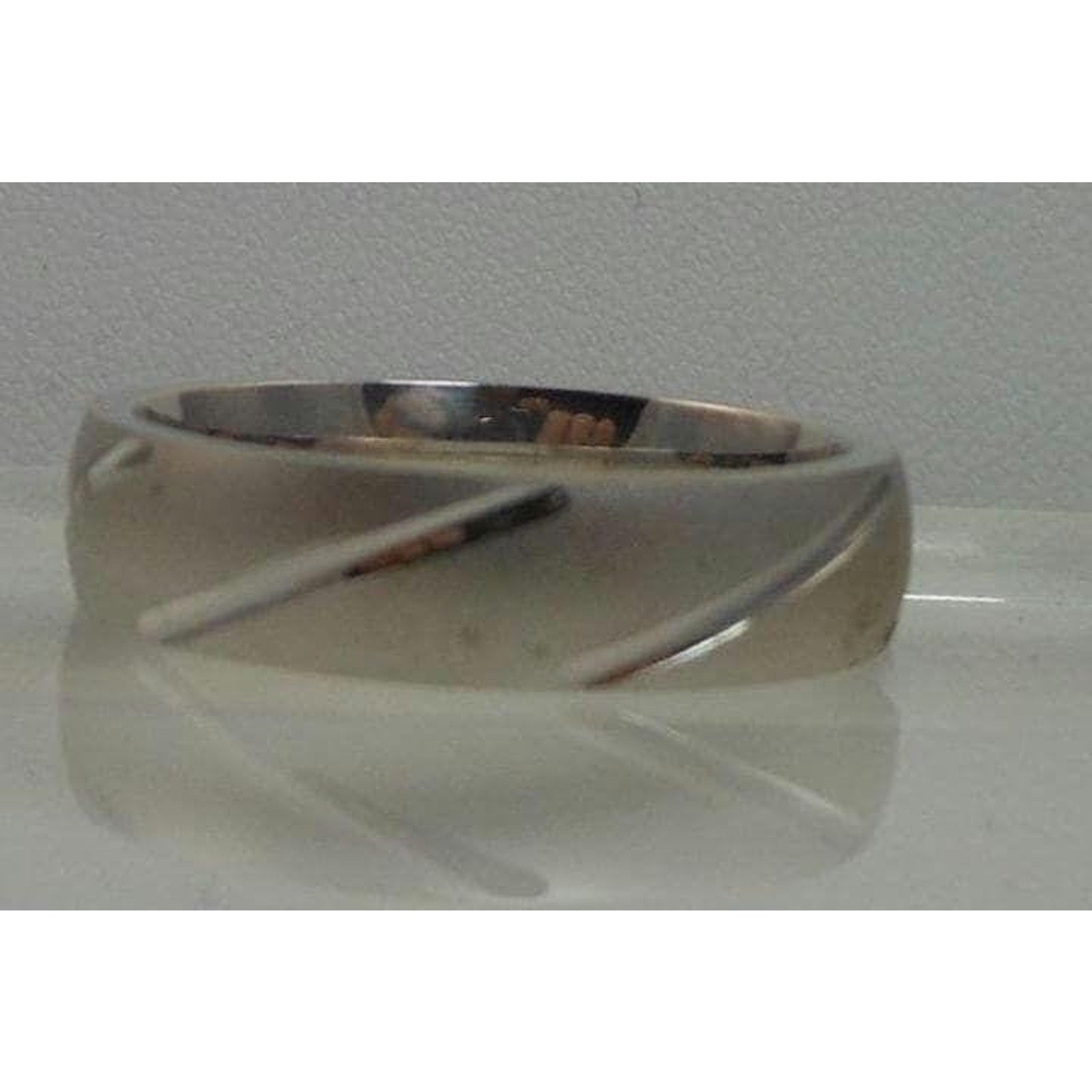 Elegant Vintage Sterling Silver Wedding Band 5mm Thailand, Size 10, 6.7grams - HoneyThomas.com
