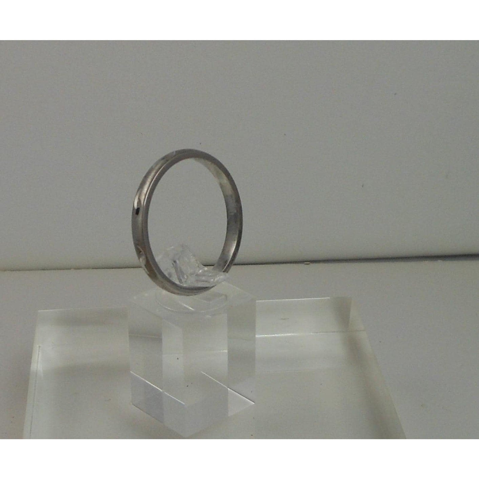 Handmade Sterling Silver Diamond-Cut Ring, 925 Stamped, Size 15.25 Vintage 4.5g - HoneyThomas.com