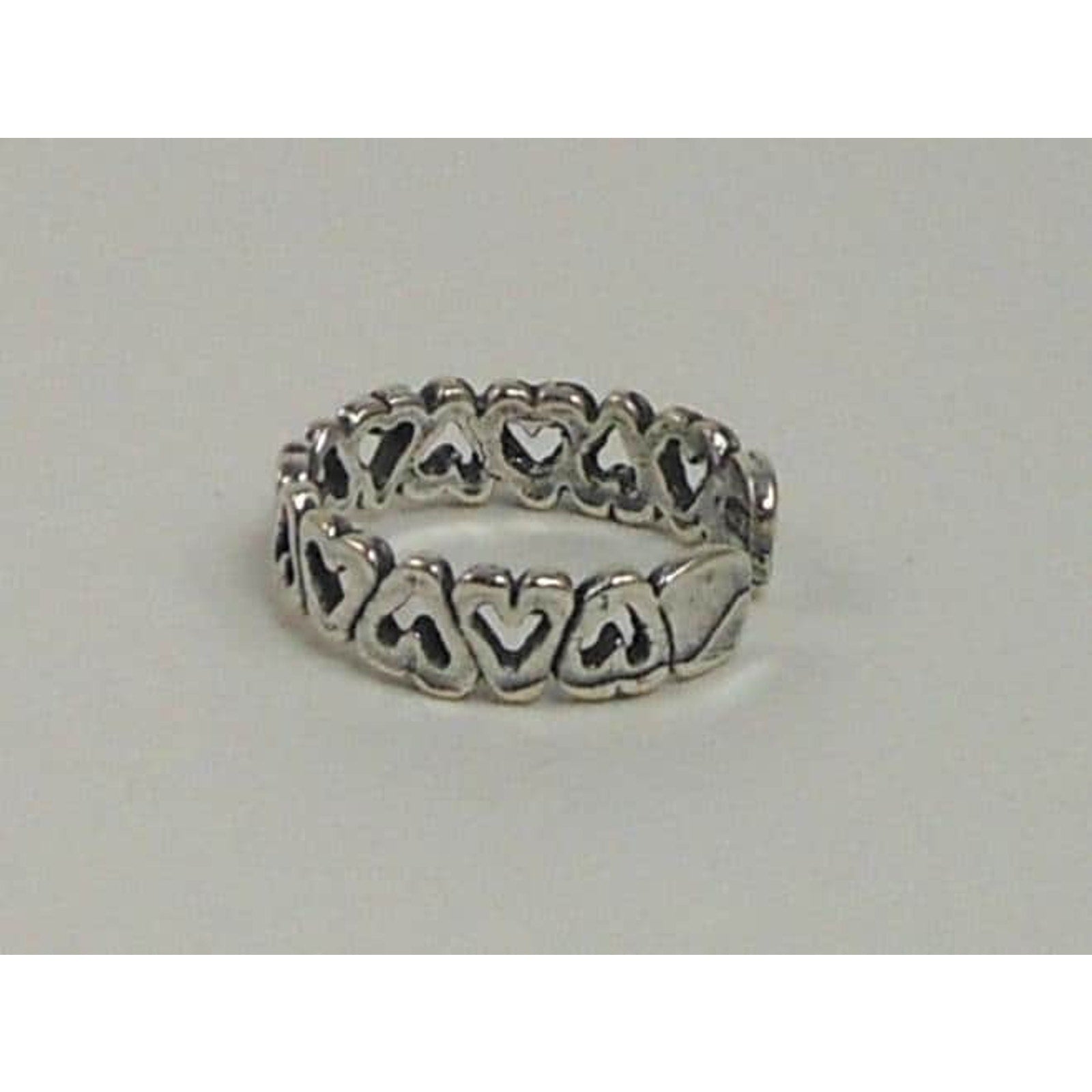 Vintage Sterling Silver Hearts Toe Ring - Handcrafted in Thailand, NOS 925