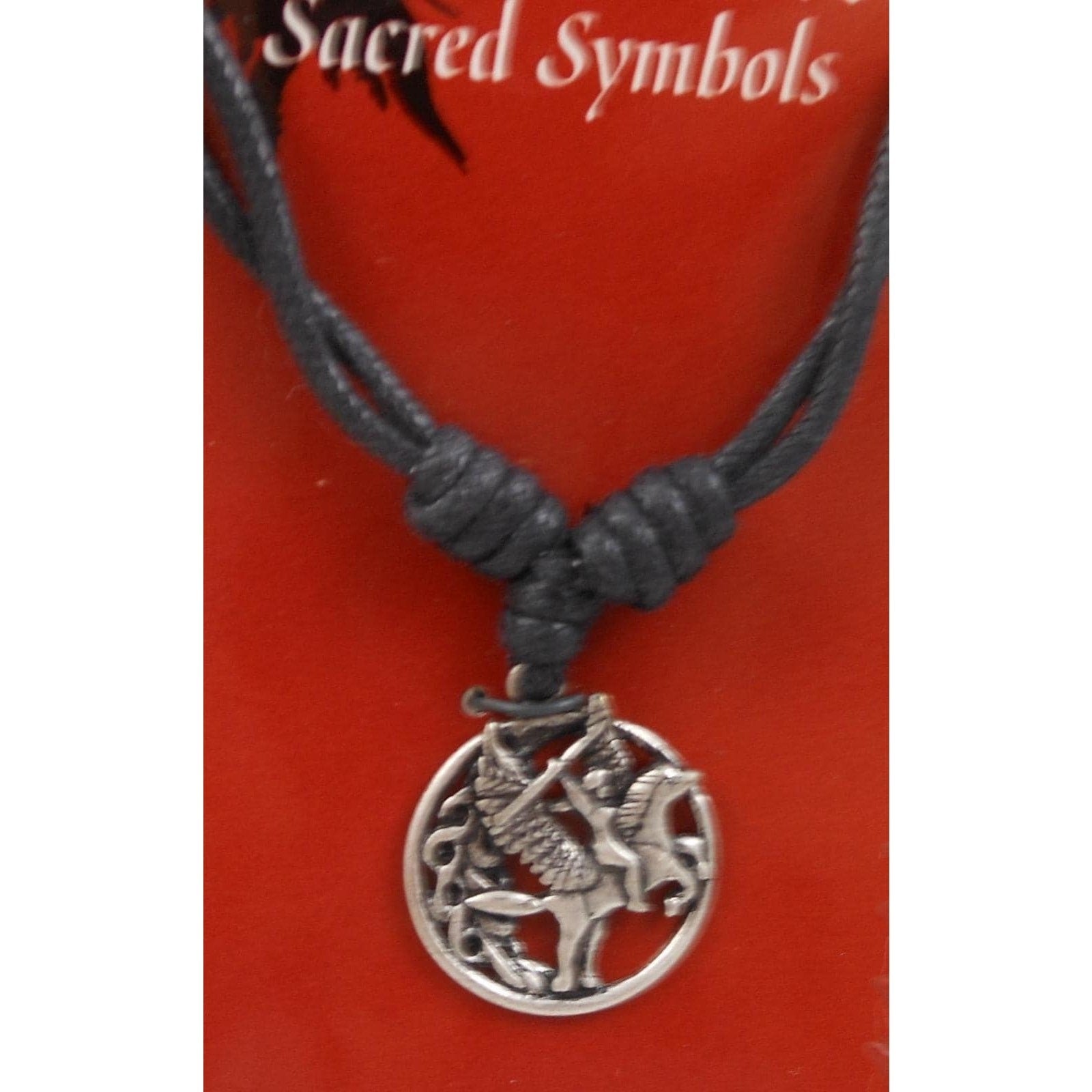 Vintage Celtic Vision Sacred Symbols Pegasus Necklace Pendant 24 Adjustable Cord - HoneyThomas.com