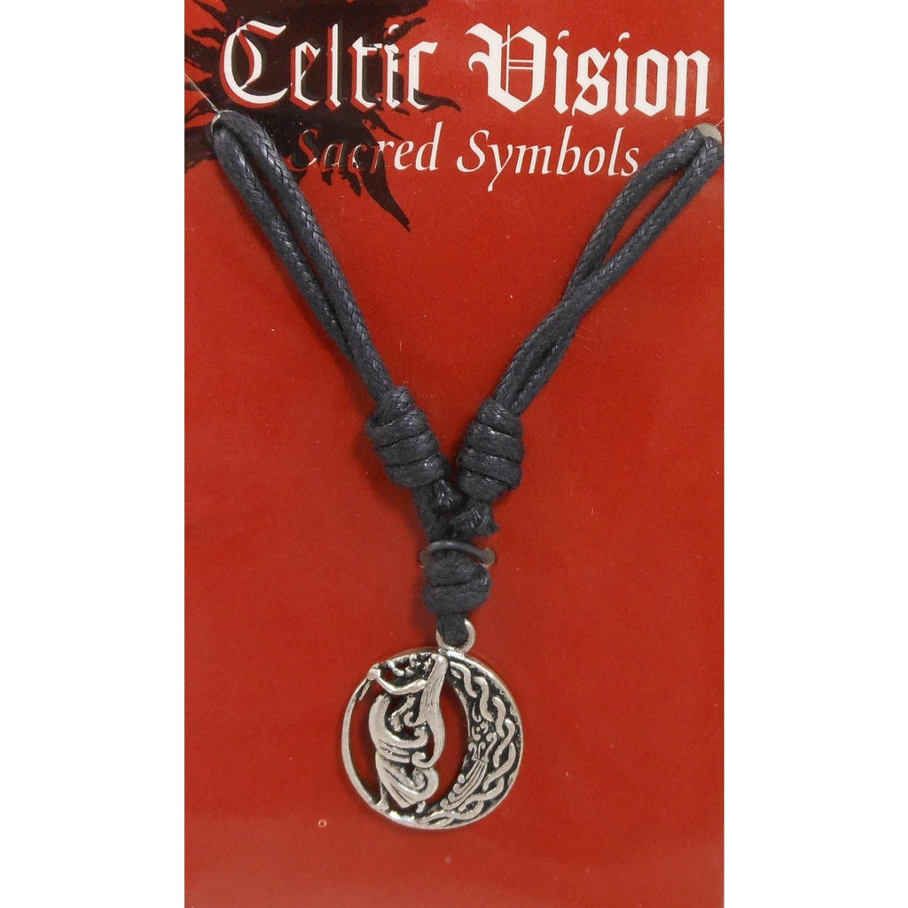 Vintage Celtic Vision Sacred Symbols Goddess Mother Child Necklace Pendant - HoneyThomas.com